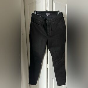 NYDJ Women's Black Straight Leg Jeans